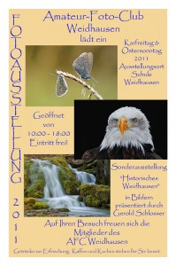 Plakat Ausstellung 2011 des Amateuer-Foto-Clubs Weidhausen